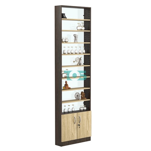 Стеллаж из ДСП с 8-ю полками 150x600 мм серии LEVEL-8 №2-1 (З/C - СТЕКЛО)