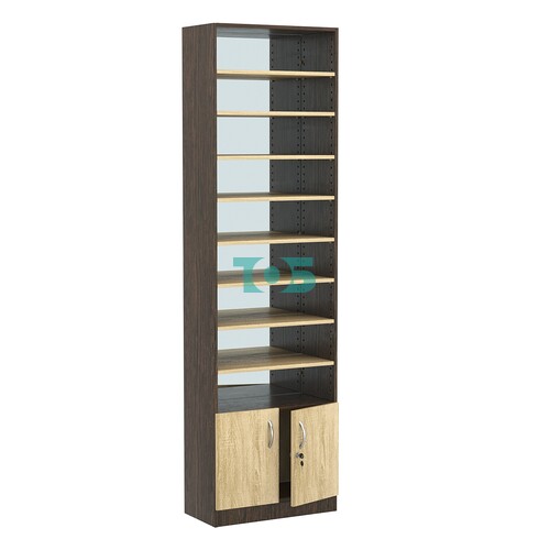 Стеллаж из ДСП с 8-ю полками 300x600 мм серии LEVEL-8 №5-2 (З/C - ЗЕРКАЛО)