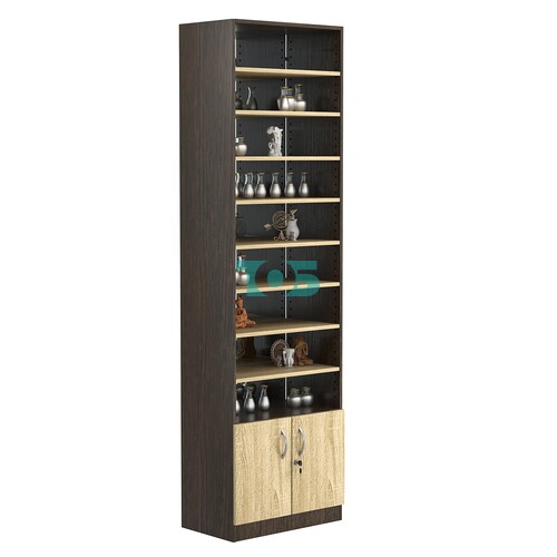 Стеллаж из ДСП с 8-ю полками 350x600 мм серии LEVEL-8 №6-2 (З/C - ЗЕРКАЛО)