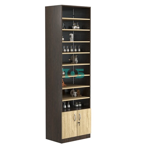 Стеллаж из ДСП с 8-ю полками 400x600 мм серии LEVEL-8 №7-2 (З/C - ЗЕРКАЛО)