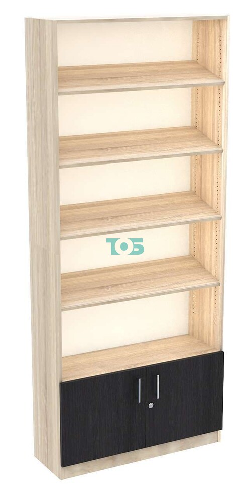 Стеллаж из ДСП с 4-мя наклонными полками 300x900 мм серии TILT-4 №12 (З/C - ДВП)