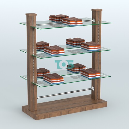 Островная система с перфорацией и шестью стеклянными полками №18