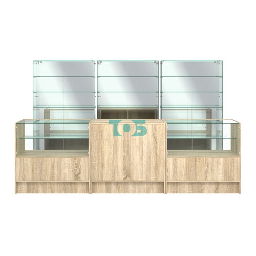 Комплект низких витрин ХП-11 и прилавков ЭК-3