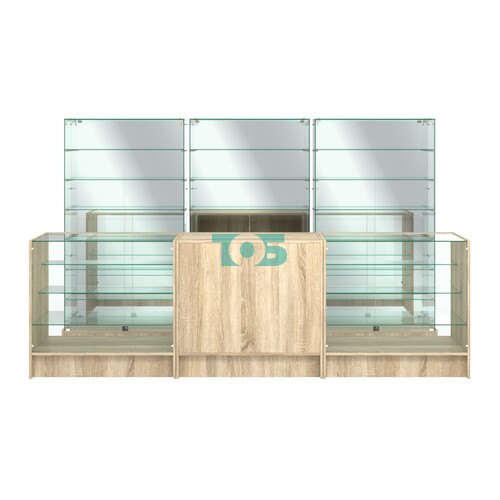 Комплект низких витрин ХП-11 и прилавков ЭК-4