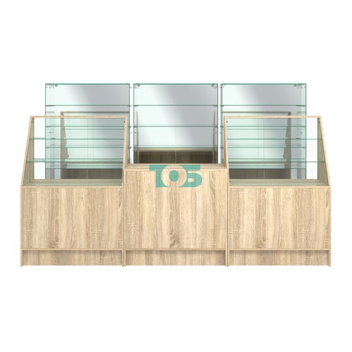 Комплект низких витрин ХП-11 и прилавков ЭК-7