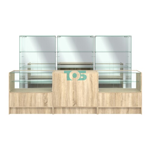 Комплект низких витрин ХП-07 и прилавков ЭК-3