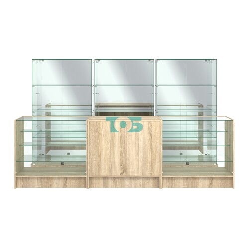 Комплект низких витрин ХП-07 и прилавков ЭК-4