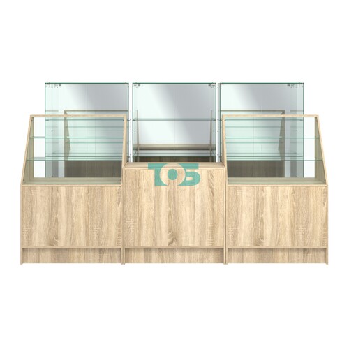 Комплект низких витрин ХП-07 и прилавков ЭК-7