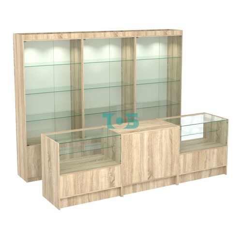 Комплект витрин ЭК-01 и прилавков ЭК-3