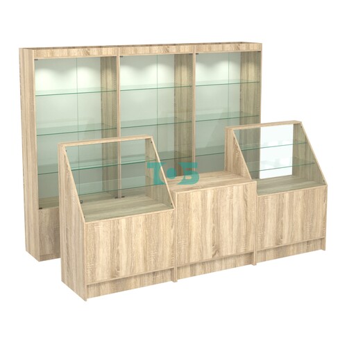 Комплект витрин ЭК-01 и прилавков ЭК-7