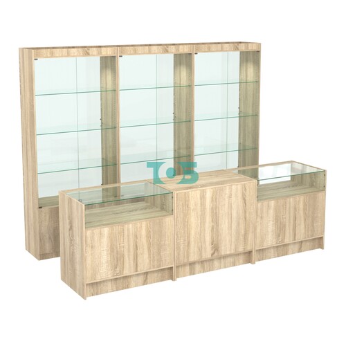 Комплект витрин ЭК-02 и прилавков ЭК-2