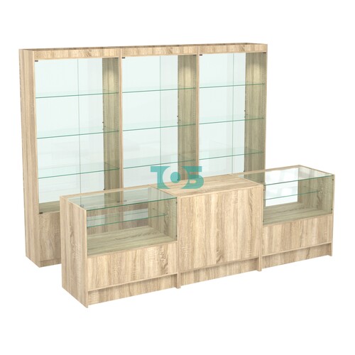 Комплект витрин ЭК-02 и прилавков ЭК-3