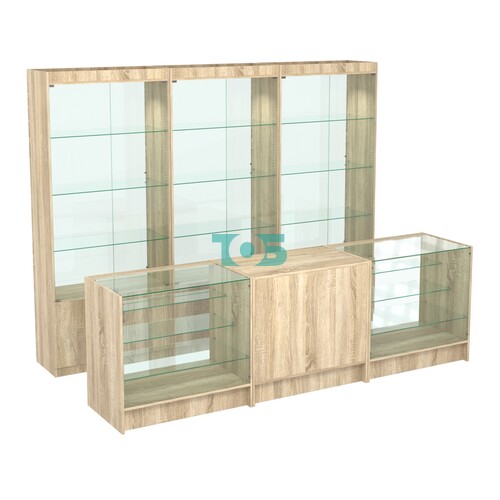 Комплект витрин ЭК-02 и прилавков ЭК-4