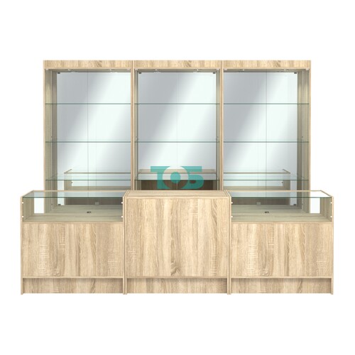 Комплект витрин ЭК-03 и прилавков ЭК-2