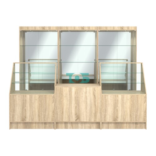 Комплект витрин ЭК-03 и прилавков ЭК-7