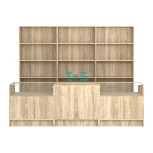 Комплект стеллажей ЭК-01 и прилавков ЭК-2