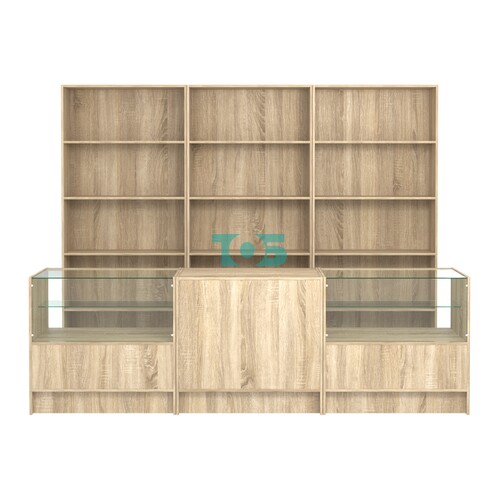 Комплект стеллажей ЭК-01 и прилавков ЭК-3