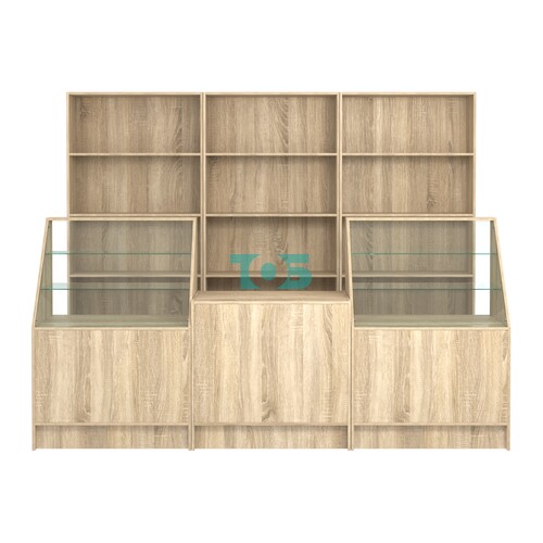 Комплект стеллажей ЭК-01 и прилавков ЭК-7