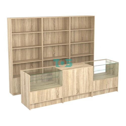 Комплект стеллажей ЭК-03 и прилавков ЭК-3