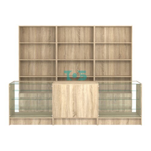 Комплект стеллажей ЭК-03 и прилавков ЭК-4