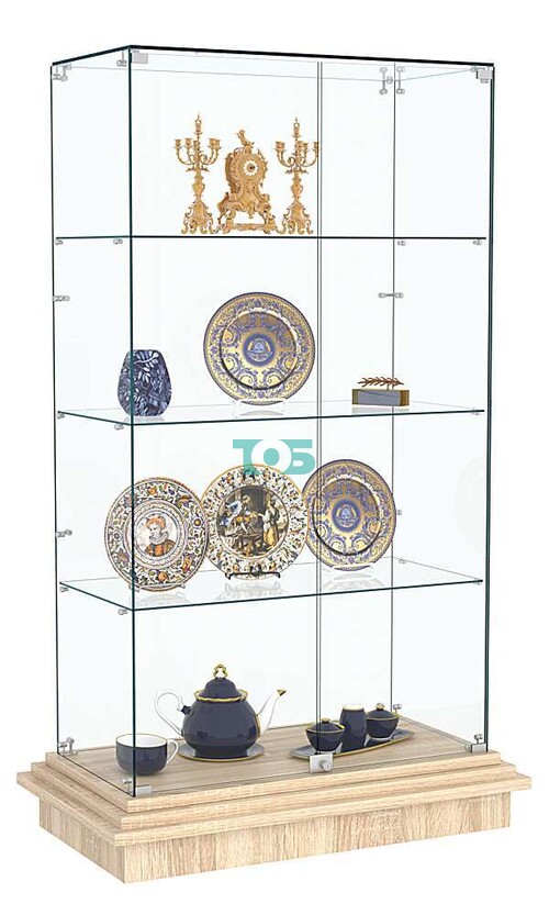 Витрина с хромированным замком ЗИККУРАТ №5