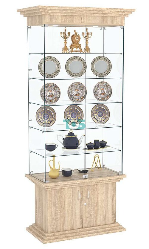 Витрина с дверками широкая с 5-ю полками ЦИТАДЕЛЬ №501