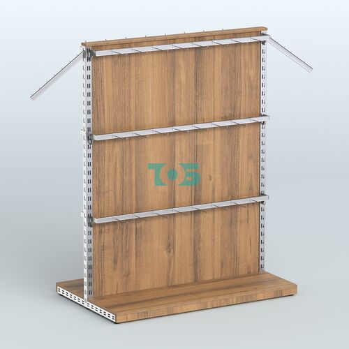 Система ЭЛЕГАНТ островная с ДСП и шестью поручнями под навесные кронштейны №4