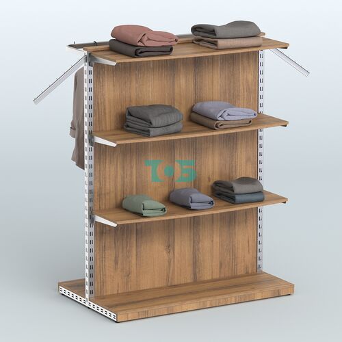 Система ЭЛЕГАНТ островная с тремя полками и задней стенкой из ДСП №9