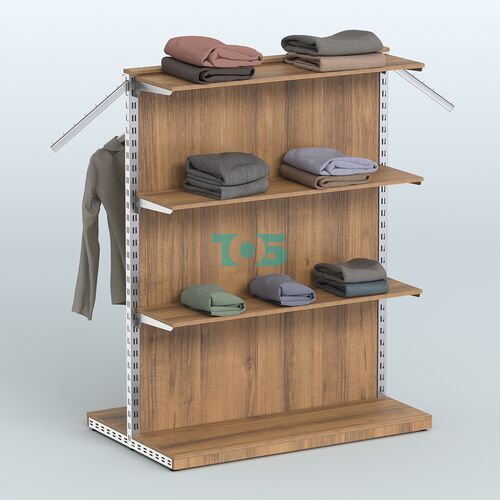 Система ЭЛЕГАНТ островная с задней стенкой и прямыми полками ДСП №11