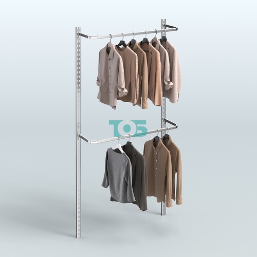 Система ГЛОБАЛ с двумя П-образными поручнями №1 (1200 мм)