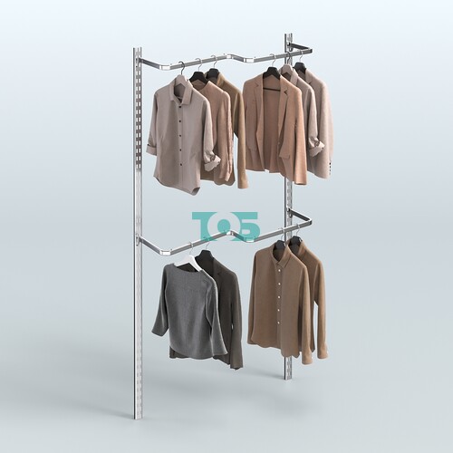 Система ГЛОБАЛ с двумя М-образными поручнями №2 (1200 мм)