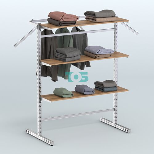 Система ЭЛЕГАНТ островная с полками ДСП №13в