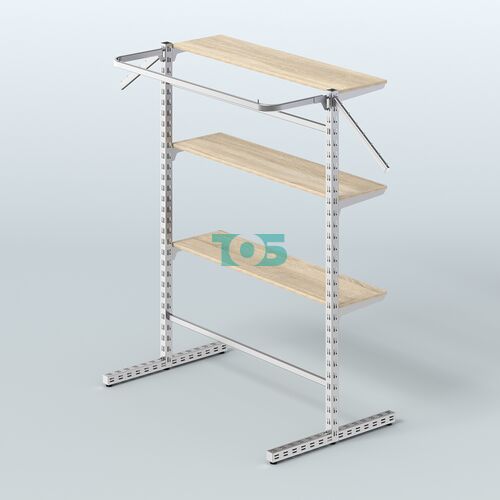 Система ЭЛЕГАНТ островная с полками ДСП №13в