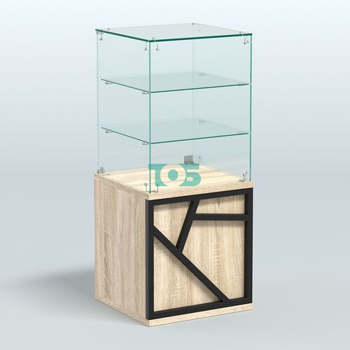 Прилавок низкий с двумя полками серии ЛОФТ - АЛЬФА №42