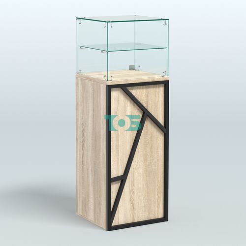 Торговый прилавок квадратный серии ЛОФТ - АЛЬФА №12