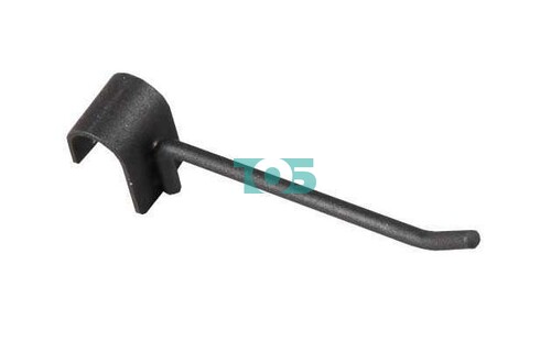 Крючок на овальную трубу L-100мм, D-5мм, черный муар