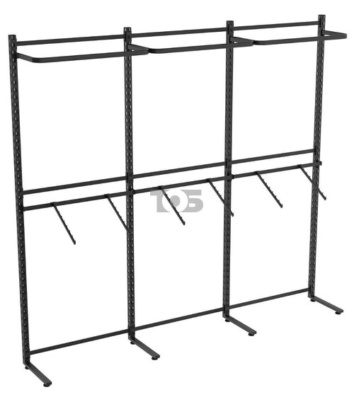 Пристенная система с комбо - поручнями для одежды ЛОФТ №3 (2700-2400мм)