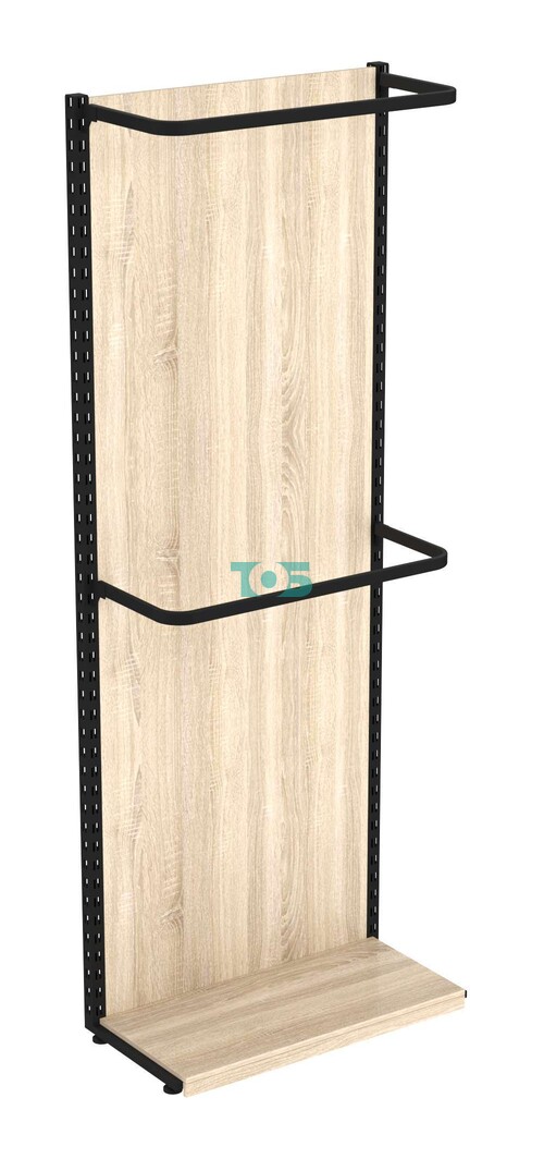 Пристенная система с П-образными поручнями для одежды ЛОФТ №1-ЗС 900мм