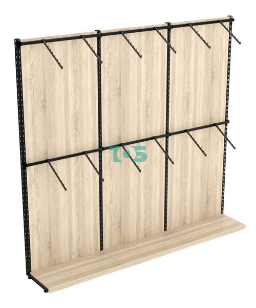 Пристенная система с пристенными поручнями для одежды ЛОФТ №2-ЗС 2700мм