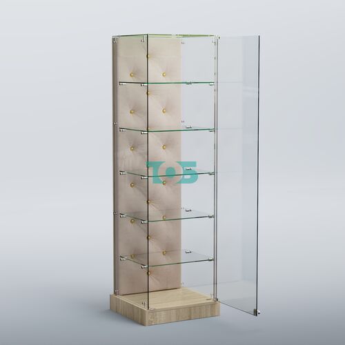 Низкая стеклянная витрина КАПИТОНЕ №501-ХП