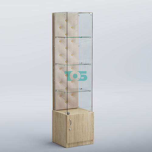 Высокая стеклянная витрина КАПИТОНЕ №6