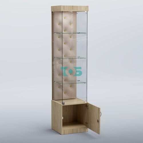 Высокая стеклянная витрина КАПИТОНЕ №2