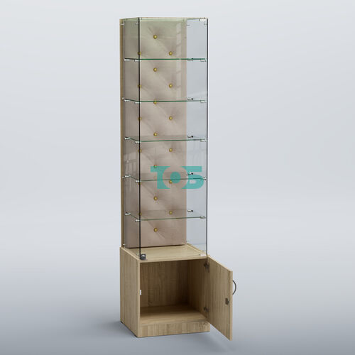 Высокая стеклянная витрина КАПИТОНЕ №506