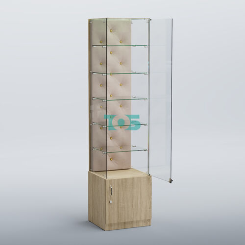 Высокая стеклянная витрина КАПИТОНЕ №506