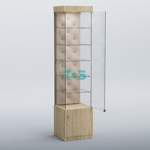 Высокая стеклянная витрина КАПИТОНЕ №502