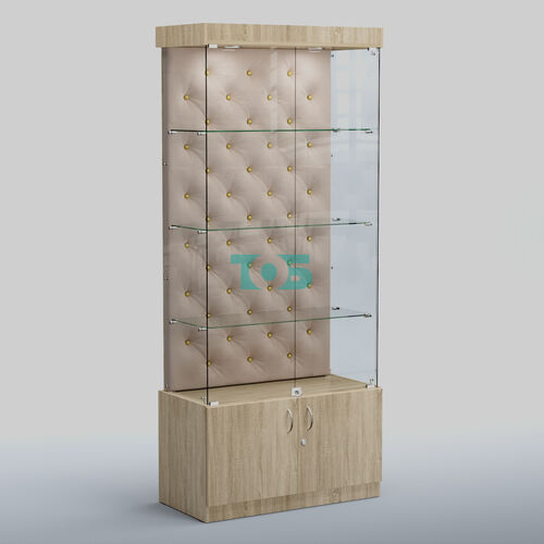 Высокая стеклянная витрина КАПИТОНЕ №1