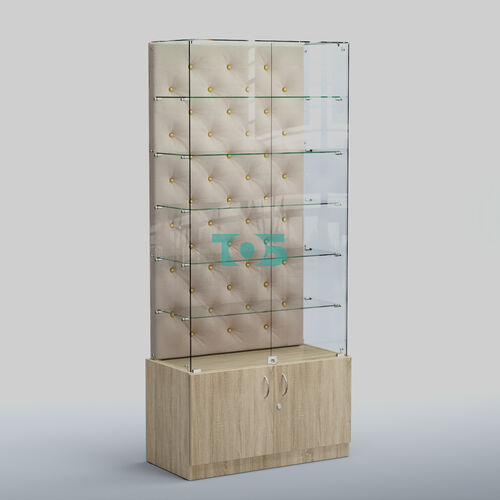 Высокая стеклянная витрина КАПИТОНЕ №505