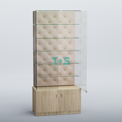 Высокая стеклянная витрина КАПИТОНЕ №505