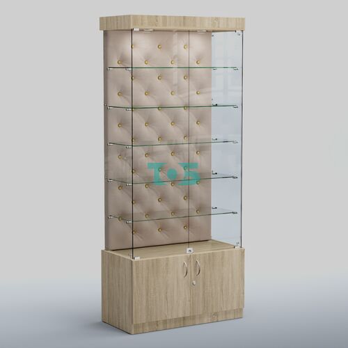 Высокая стеклянная витрина КАПИТОНЕ №501