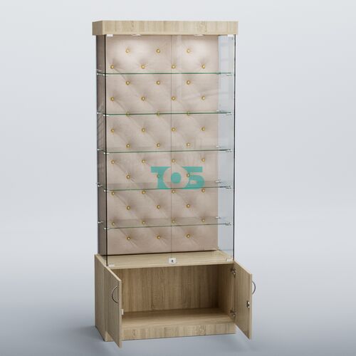 Высокая стеклянная витрина КАПИТОНЕ №501